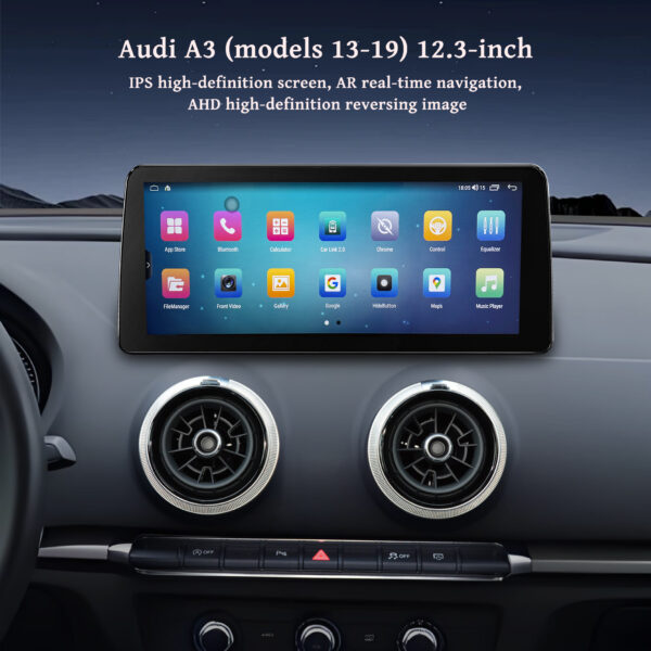 Audi A3 12.3" Android 14  GPS headunit radio Carplay 2013-2019 - Image 4