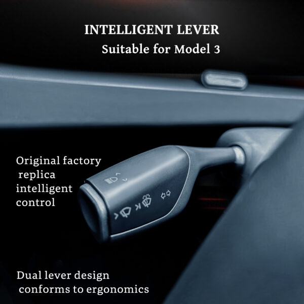 Wheel Gear Wiper Intelligent Gear Shifter Set Lever For Tesla Model 3 (new model) 2017-2023 - Image 5