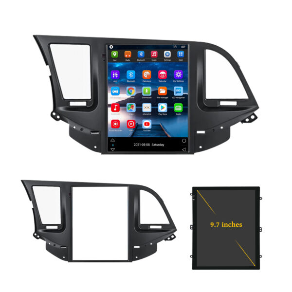 Hyundai Elantra Android HD Touchscreen 2016 /10.0 / 9.7 inch GPS Navigation Radio Bluetooth WIFI support Steering Wheel Control Carplay - Image 4