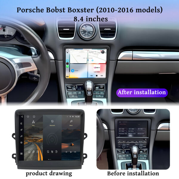 Porsche Boxster 718 911 981 997 8.4" Android Touchscreen Navi GPS CarPlay(8+128) - Image 4