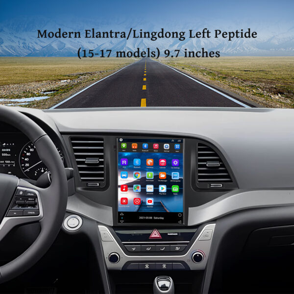 Hyundai Elantra Android HD Touchscreen 2016 /10.0 / 9.7 inch GPS Navigation Radio Bluetooth WIFI support Steering Wheel Control Carplay - Image 2
