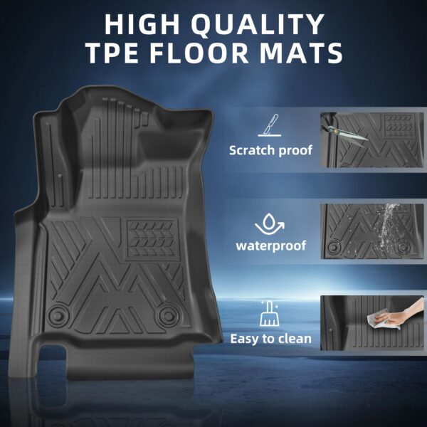 Toyota Hilux 2015-2024 Car Floor Mats TPE Truck Car Trunk Pad - Image 7