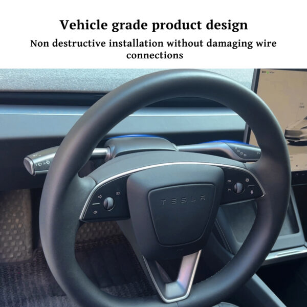 Wheel Gear Wiper Intelligent Gear Shifter Set Lever For Tesla Model 3 (new model) 2017-2023 - Image 3