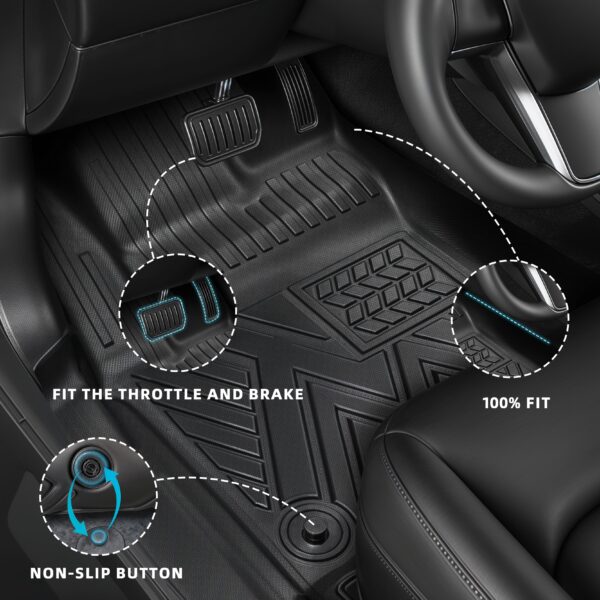Toyota Hilux 2015-2024 Car Floor Mats TPE Truck Car Trunk Pad - Image 5