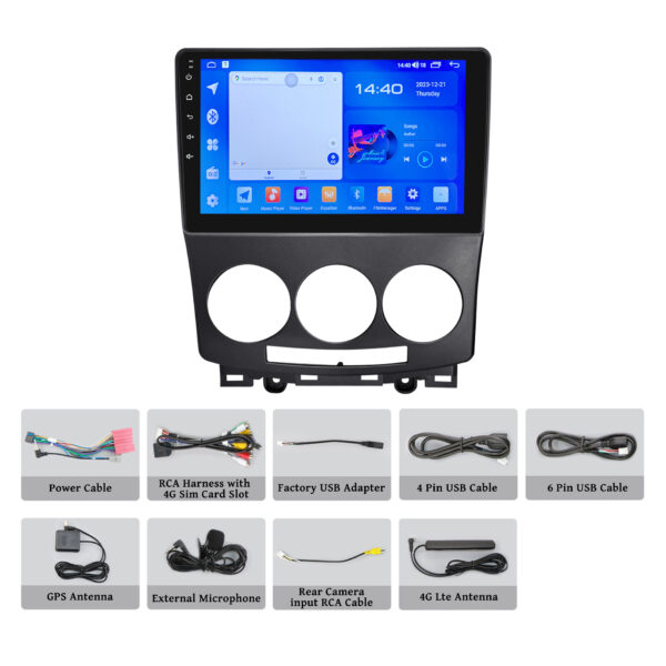 MAZDA 5 2005 - 2010 Car Radio Multimedia Video Player Stereo Navigation GPS Android Auto Carplay - Image 2