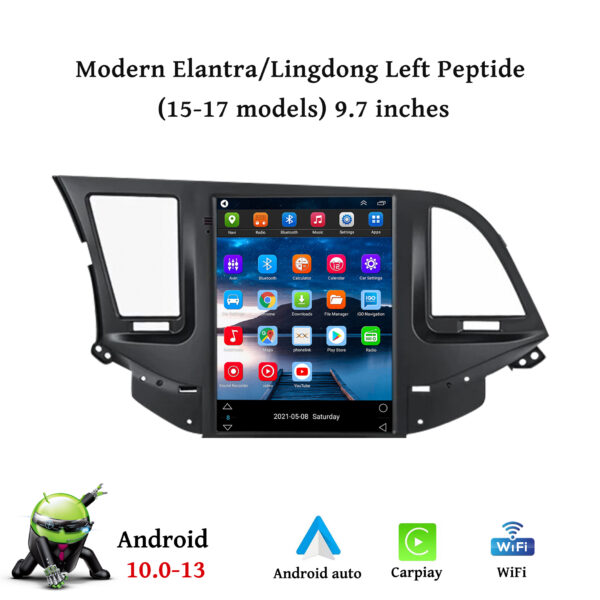 Hyundai Elantra Android HD Touchscreen 2016 /10.0 / 9.7 inch GPS Navigation Radio Bluetooth WIFI support Steering Wheel Control Carplay