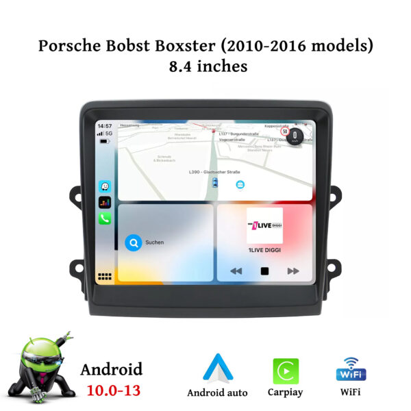 Porsche Boxster 718 911 981 997 8.4" Android Touchscreen Navi GPS CarPlay(8+128) - Image 2