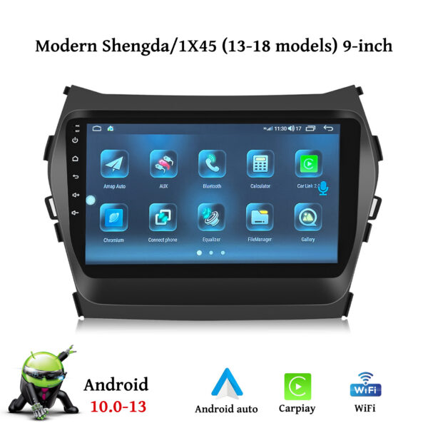 Hyundai IX45 2013 2018 carplay multimedia with back camera - Image 2