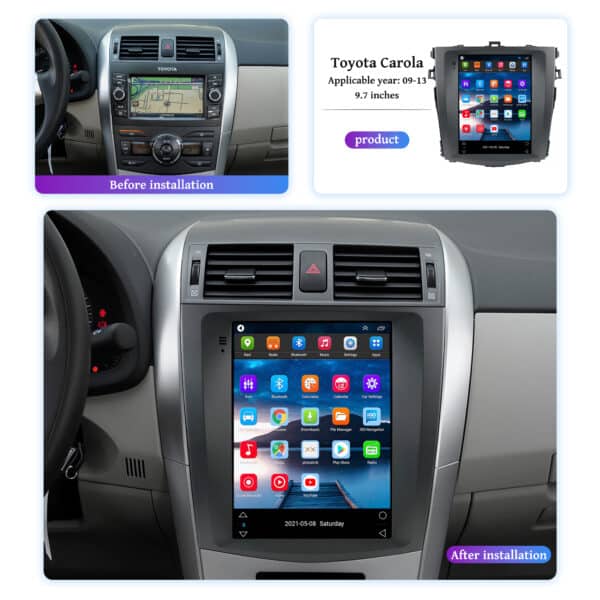 Toyota corolla automatic air 2009 2013 tesla screen 9.7inch - Image 3